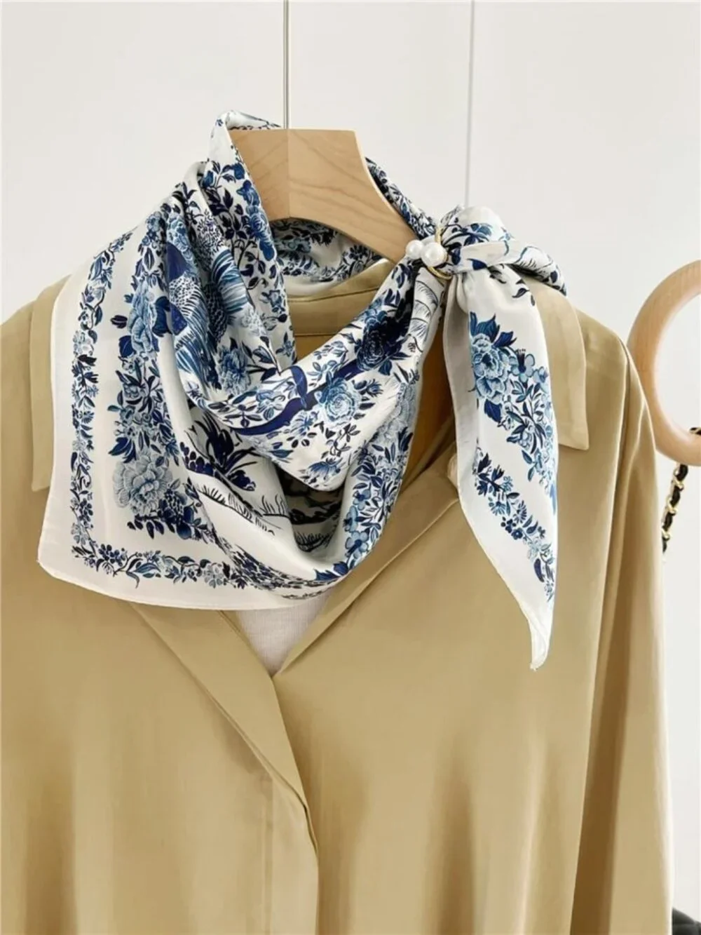 Luxurious 100% Pure Mulberry Silk Square Scarf 26